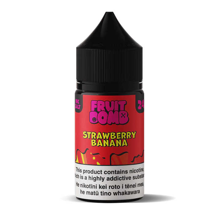 Fruit Bomb Salts | Strawberry Banana - NZ Vapez 