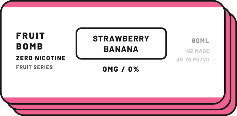 Fruit Bomb Zero Nicotine -Fruit Series 60mL | 0mg Vape Juice - NZ Vapez 