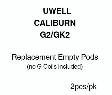 Uwell Caliburn G2/GK2 Empty Pods NZ Vapez Uwell Caliburn G2/GK2 Empty Pods NZ Vapez