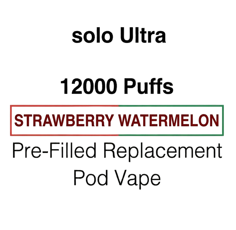 SOLO Ultra 12K Pre-Filled Pod Vape - NZ Vapez 