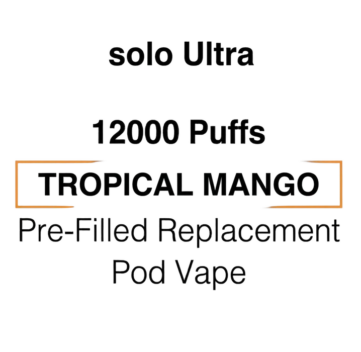 SOLO Ultra 12K Pre-Filled Pod Vape - NZ Vapez 