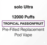 SOLO Ultra 12K Pre-Filled Pod Vape - NZ Vapez 