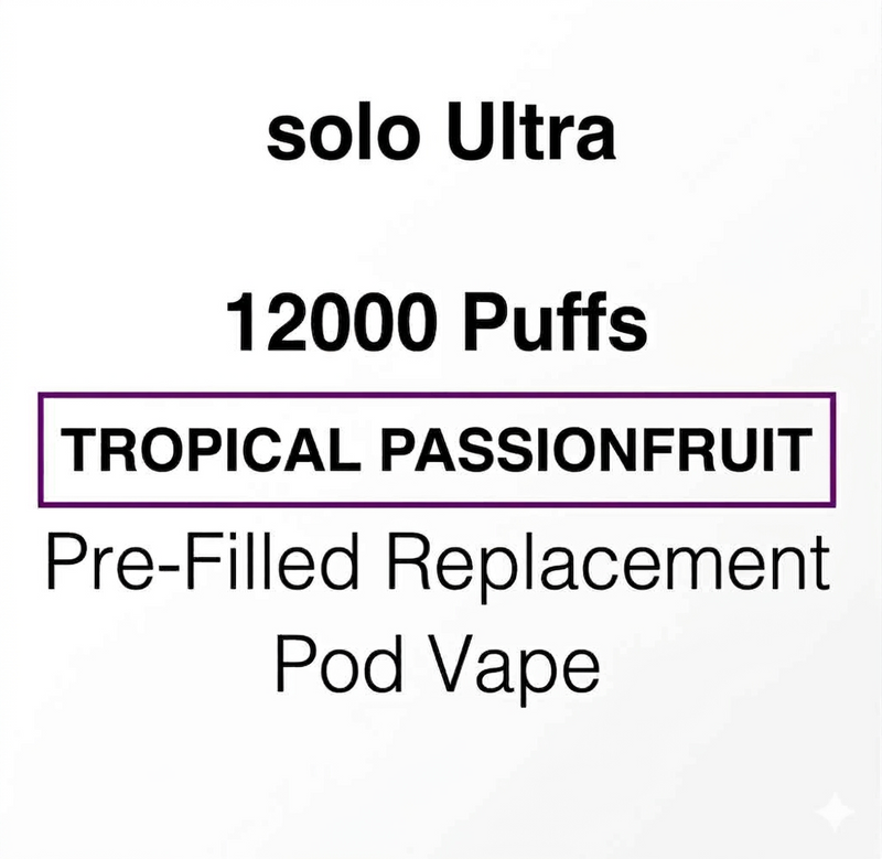 SOLO Ultra 12K Pre-Filled Pod Vape - NZ Vapez 