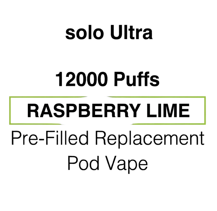 SOLO Ultra 12K Pre-Filled Pod Vape - NZ Vapez 