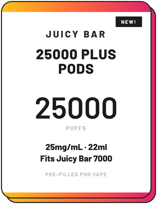 Juicy Bar 25000 Plus Pods | Pre-Filled Pod Vape NZ - NZ Vapez