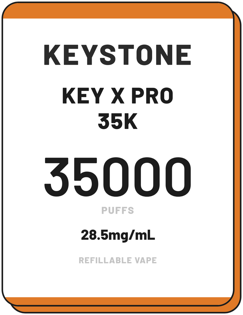 Keystone Key X Pro 35000 Puffs | Refillable Vape