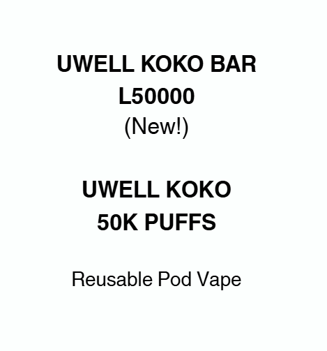 UWELL KOKO Bar L50000 | UWELL 50 Puffs Vape| Vape Shop Christchurch NZ Vapez UWELL KOKO Bar L50000 | UWELL 50 Puffs Vape| Vape Shop Christchurch NZ Vapez