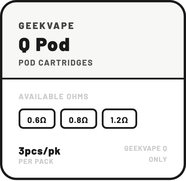 Geekvape  Q Pod Cartridges - NZ Vapez 