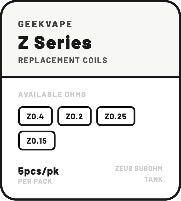 Geekvape  Z Series Replacement Coils - NZ Vapez 