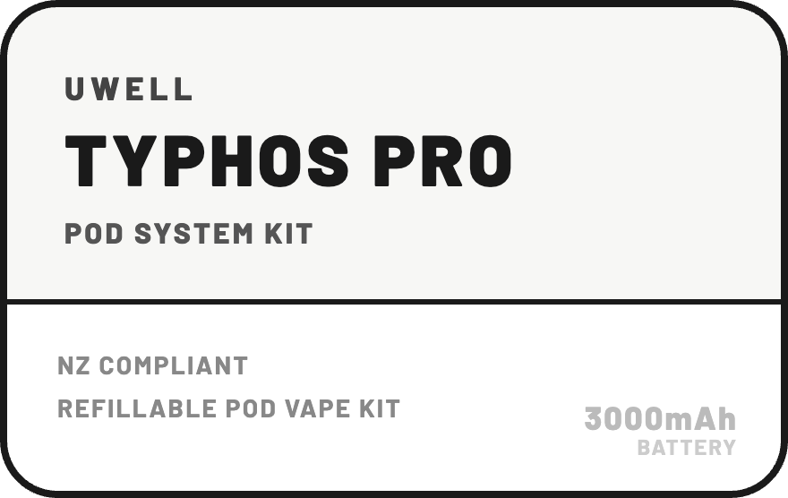 vape pod kits nz Uwell Typhos Pro Kit | 3000mAh Device Flavours:Cola Lime brand_Juice Factory 70% Off Last Call