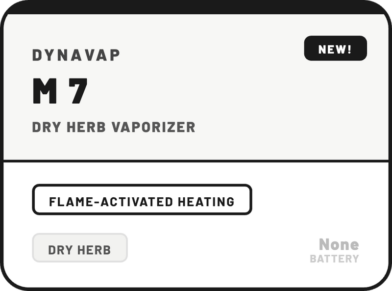 The "M 7" Dry Herb Vaporiser by DynaVap - NZ Vapez 