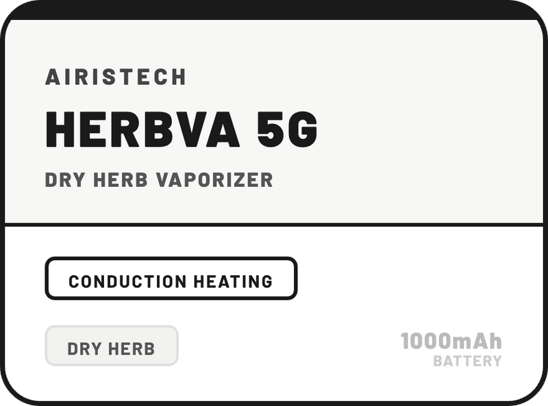 Airistech HERBVA 5G Vaporizer Kit 1000mAh - NZ Vapez 