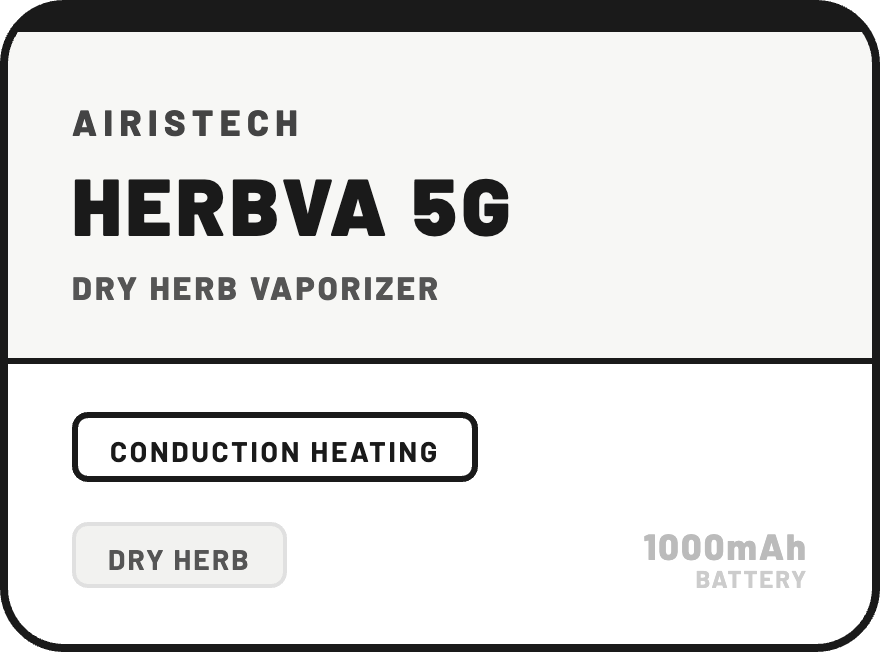 Airistech HERBVA 5G Vaporizer Kit 1000mAh