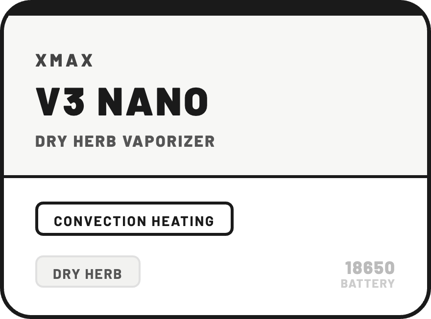 XMAX V3 Nano Dry Herb Vaporizer Kit