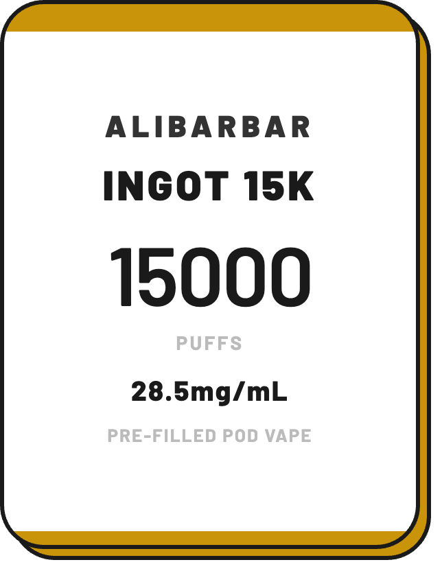 ALIBARBAR | INGOT 15K PUFFS - NZ Vapez 