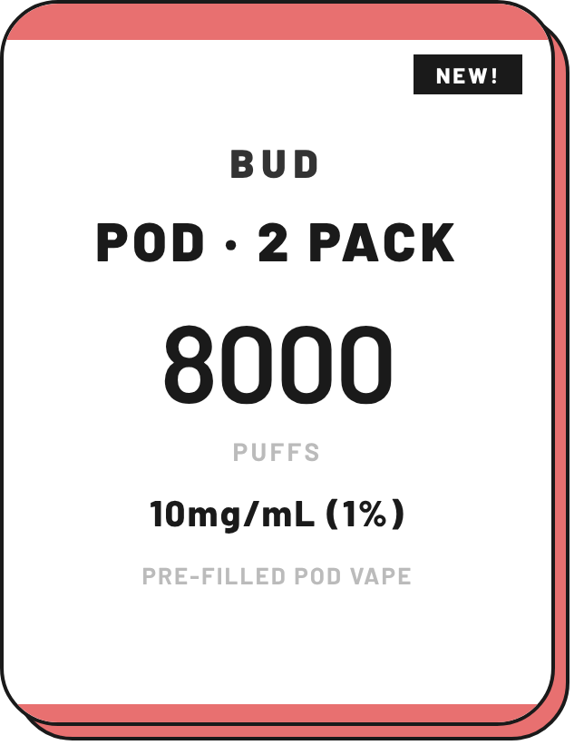 Bud Replacement Pods 10mg  | 2 Pack (1%)