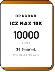 DRAGBAR ICZ MAX 10000 PUFFS - NZ Vapez 