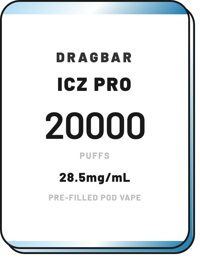 Dragbar ICZ Pro 20K | Pre-Filled Pod Vape NZ - NZ Vapez 