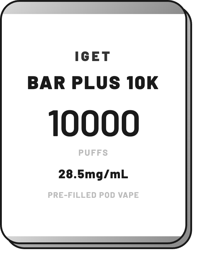 IGET BAR PLUS POD 3.0 | 10000 Puffs - NZ Vapez 