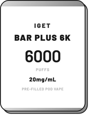 IGET BAR PLUS Replacement Pods | 6000 Puffs - NZ Vapez 