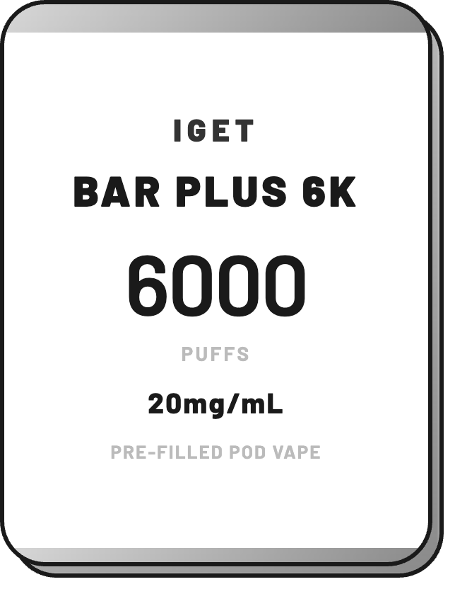 IGET BAR PLUS Replacement Pods | 6000 Puffs - NZ Vapez 