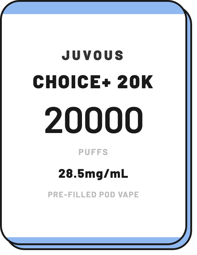 Juvous Choice 20K | Pre-Filled Pod Vape NZ - NZ Vapez 