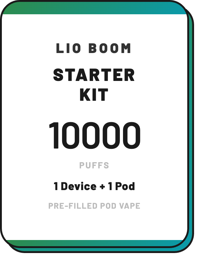 LIO BOOM Starter Kit-10000 Puffs - NZ Vapez 