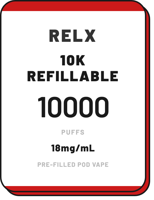 RELX 10000 Puffs (Refillable) - NZ Vapez