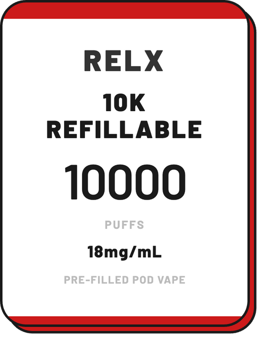 RELX 10000 Puffs (Refillable)