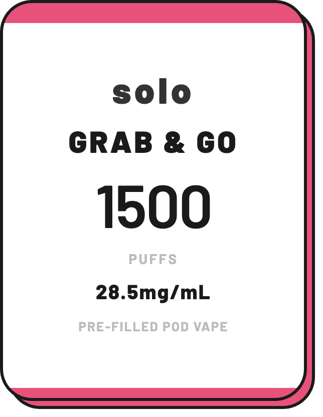 solo 1500 Puffs | Grab & Go Pod Vapes - NZ Vapez 