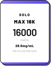 Solo MAX 16K | Pre-Filled Pod Vape NZ - NZ Vapez 