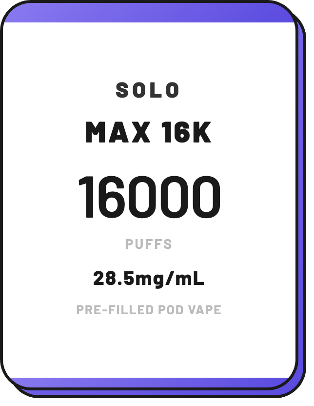 Solo MAX 16K | Pre-Filled Pod Vape NZ - NZ Vapez 
