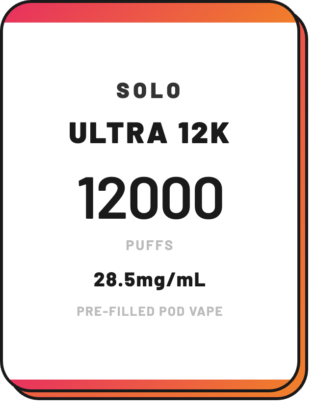 SOLO Ultra 12K Pre-Filled Pod Vape - NZ Vapez 
