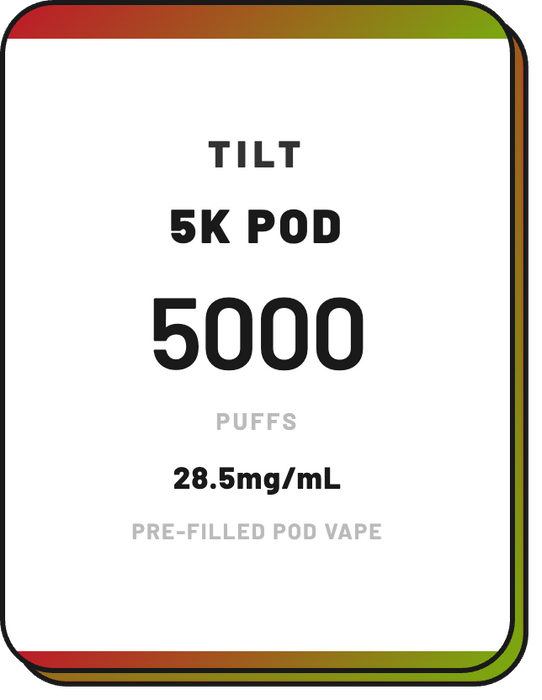 TILT Prefilled Disposable Pod Vape | 5000 puffs