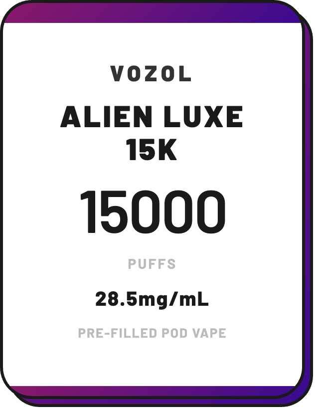 Vozol Alien Luxe 15K | Pre-Filled Pod Vape NZ - NZ Vapez 