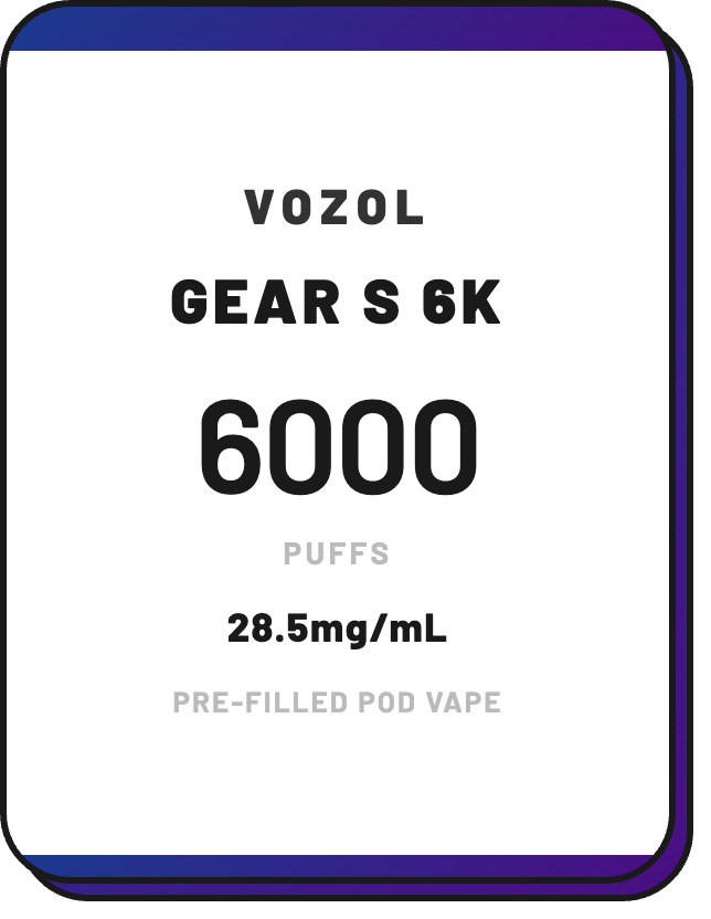 VOZOL 6000 Puffs Reusable Pod Vape - NZ Vapez 