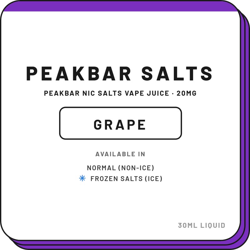 Peakbar Salts - Nicotine Salts Vape Juice NZ | 30mL