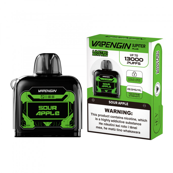 Sour Apple | Vapengin Jupiter 2.0 Plus Pods | 13000 Puffs (new!)