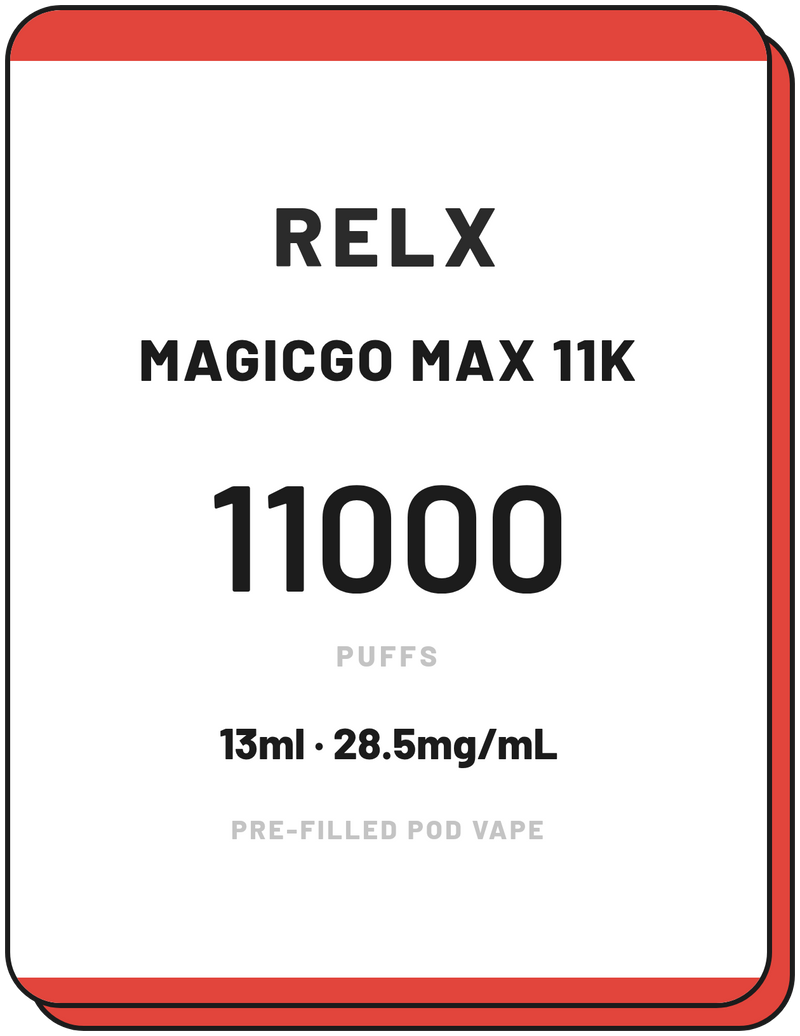 RELX MagicGo Max 11000 | Pre-Filled Pod Vape NZ - NZ Vapez