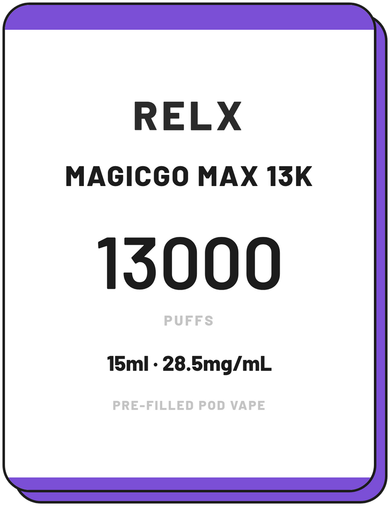 RELX MagicGo Max 13000 | Pre-Filled Pod Vape NZ - NZ Vapez