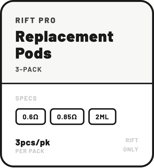 RIFT Pro Replacement Pod (3 Pack) NZ - NZ Vapez 