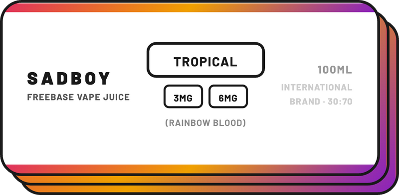 Sadboy - Freebase E-Liquid | 100mL - NZ Vapez 