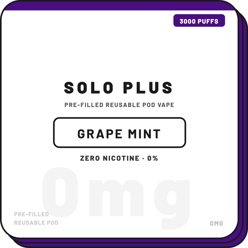solo Plus 3000 Puffs | 0% Nicotine Vape - NZ Vapez 