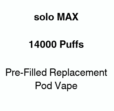 Solo MAX 14000 Puffs Reusable Pod Vape - NZ Vapez 