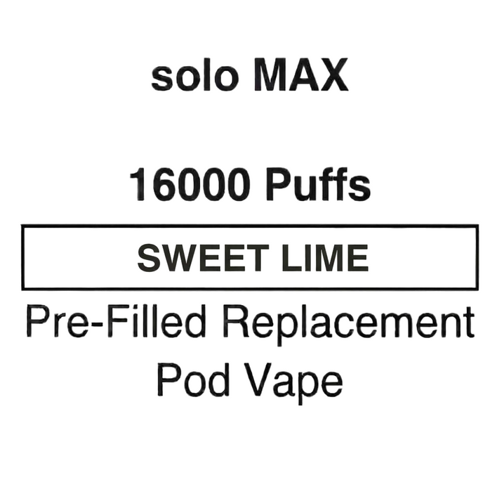 Solo MAX 16000 Puffs Pre-Filled Pod Vape - NZ Vapez 
