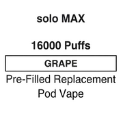 Solo MAX 16000 Puffs Pre-Filled Pod Vape - NZ Vapez 