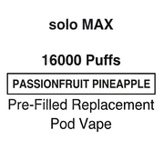 Solo MAX 16000 Puffs Pre-Filled Pod Vape - NZ Vapez 