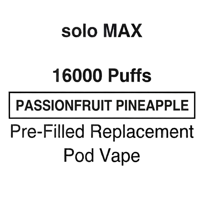 Solo MAX 16000 Puffs Pre-Filled Pod Vape - NZ Vapez 