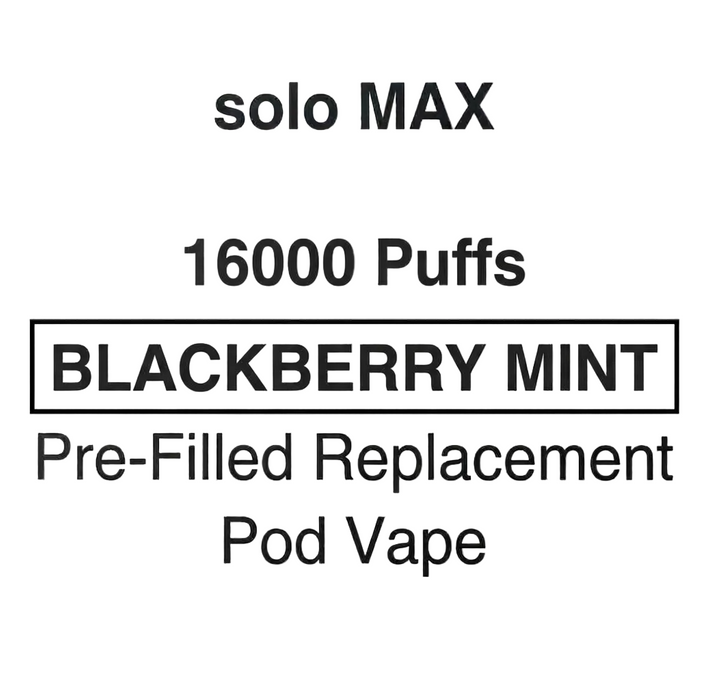Solo MAX 16000 Puffs Pre-Filled Pod Vape - NZ Vapez 