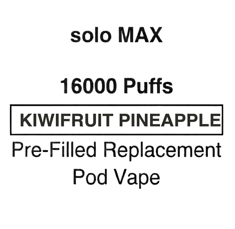 Solo MAX 16000 Puffs Pre-Filled Pod Vape - NZ Vapez 